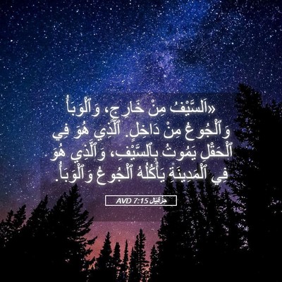 Picture 05 - حِزْقِيَال 7:15 AVD - «اَلسَّيْفُ مِنْ خَارِجٍ، - Bible Verse Picture