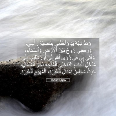 Picture 05 - حِزْقِيَال 8:3 AVD - وَمَدَّ شِبْهَ يَدٍ - Bible Verse Picture