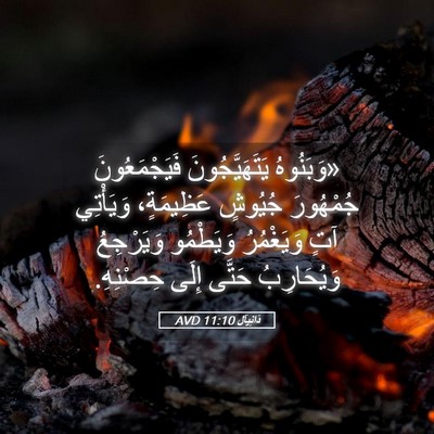 Picture 05 - دَانِيآل 11:10 AVD - «وَبَنُوهُ يَتَهَيَّجُونَ - Bible Verse Picture