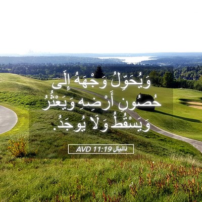 Picture 05 - دَانِيآل 11:19 AVD - وَيُحَوِّلُ وَجْهَهُ - Bible Verse Picture