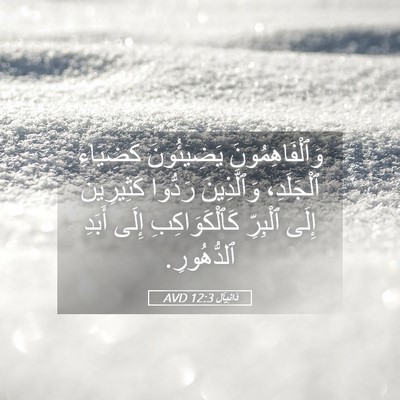 Picture 05 - دَانِيآل 12:3 AVD - وَٱلْفَاهِمُونَ - Bible Verse Picture