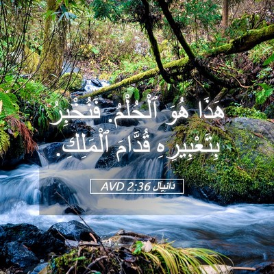 Picture 05 - دَانِيآل 2:36 AVD - هَذَا هُوَ ٱلْحُلْمُ. - Bible Verse Picture