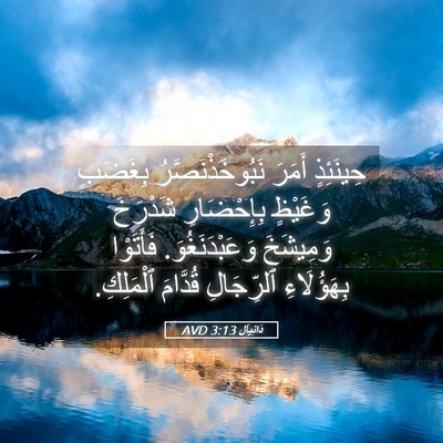 Picture 05 - دَانِيآل 3:13 AVD - حِينَئِذٍ أَمَرَ - Bible Verse Picture