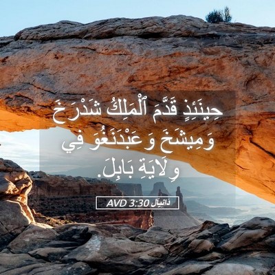 Picture 05 - دَانِيآل 3:30 AVD - حِينَئِذٍ قَدَّمَ - Bible Verse Picture