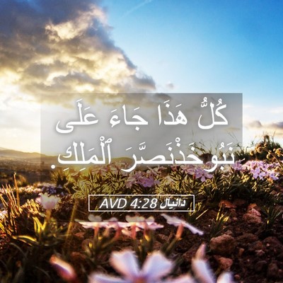 Picture 05 - دَانِيآل 4:28 AVD - كُلُّ هَذَا جَاءَ عَلَى - Bible Verse Picture