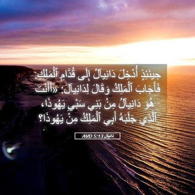 Picture 05 - دَانِيآل 5:13 AVD - حِينَئِذٍ أُدْخِلَ - Bible Verse Picture