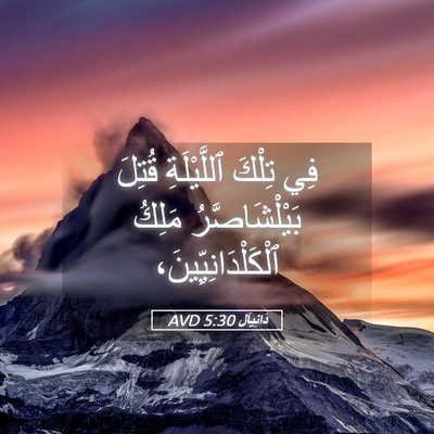 Picture 05 - دَانِيآل 5:30 AVD - فِي تِلْكَ ٱللَّيْلَةِ - Bible Verse Picture