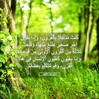 Picture 05 - دَانِيآل 7:8 AVD - كُنْتُ مُتَأَمِّلًا - Bible Verse Picture