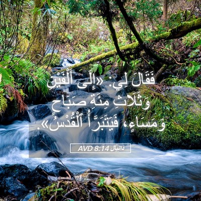 Picture 05 - دَانِيآل 8:14 AVD - فَقَالَ لِي: «إِلَى - Bible Verse Picture