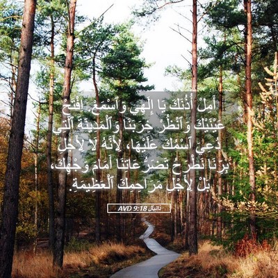 Picture 05 - دَانِيآل 9:18 AVD - أَمِلْ أُذُنَكَ يَا - Bible Verse Picture