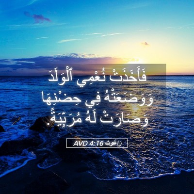 Picture 05 - رَاعُوث 4:16 AVD - فَأَخَذَتْ نُعْمِي - Bible Verse Picture