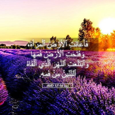 Picture 05 - رُؤيا 12:16 AVD - فَأَعَانَتِ ٱلْأَرْضُ - Bible Verse Picture