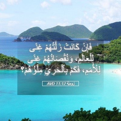 Picture 05 - رُومِيَةَ 11:12 AVD - فَإِنْ كَانَتْ - Bible Verse Picture