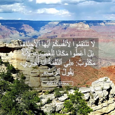 Picture 05 - رُومِيَةَ 12:19 AVD - لَا تَنْتَقِمُوا - Bible Verse Picture
