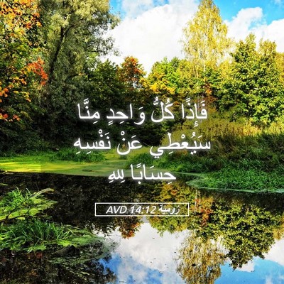 Picture 05 - رُومِيَةَ 14:12 AVD - فَإِذًا كُلُّ وَاحِدٍ - Bible Verse Picture
