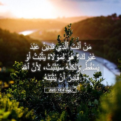 Picture 05 - رُومِيَةَ 14:4 AVD - مَنْ أَنْتَ ٱلَّذِي - Bible Verse Picture