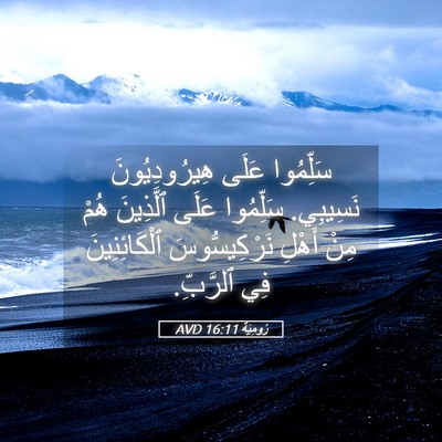 Picture 05 - رُومِيَةَ 16:11 AVD - سَلِّمُوا عَلَى - Bible Verse Picture