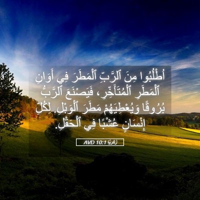 Picture 05 - زَكَريَّا 10:1 AVD - اُطْلُبُوا مِنَ ٱلرَّبِّ - Bible Verse Picture