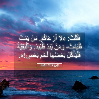 Picture 05 - زَكَريَّا 11:9 AVD - فَقُلْتُ: «لَا - Bible Verse Picture