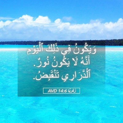 Picture 05 - زَكَريَّا 14:6 AVD - وَيَكُونُ فِي ذَلِكَ - Bible Verse Picture
