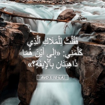 Picture 05 - زَكَريَّا 5:10 AVD - فَقُلْتُ لِلْمَلَاكِ - Bible Verse Picture