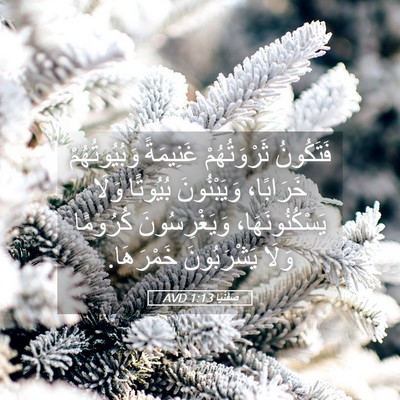 Picture 05 - صَفَنْيَا 1:13 AVD - فَتَكُونُ ثَرْوَتُهُمْ - Bible Verse Picture