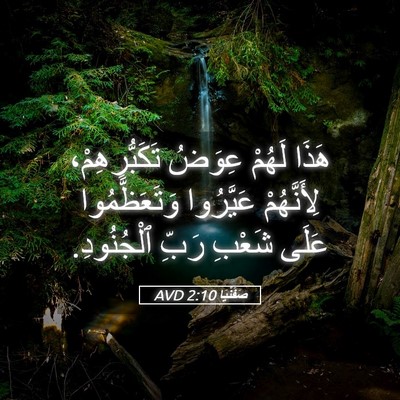 Picture 05 - صَفَنْيَا 2:10 AVD - هَذَا لَهُمْ عِوَضُ - Bible Verse Picture