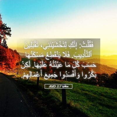 Picture 05 - صَفَنْيَا 3:7 AVD - فَقُلْتُ: إِنَّكِ - Bible Verse Picture