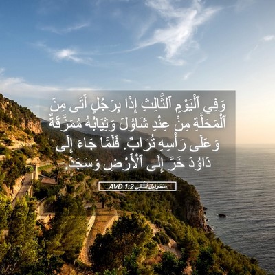 Picture 05 - صَمُوئِيلَ ٱلثَّانِي 1:2 AVD - وَفِي ٱلْيَوْمِ - Bible Verse Picture