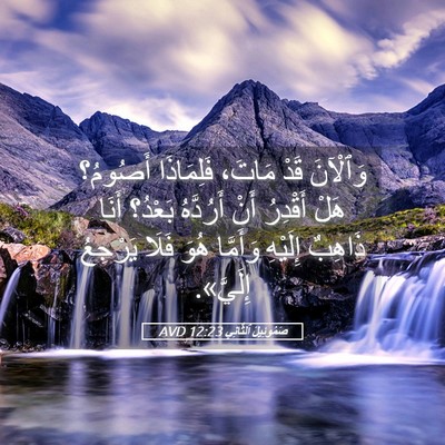 Picture 05 - صَمُوئِيلَ ٱلثَّانِي 12:23 AVD - وَٱلْآنَ قَدْ مَاتَ، - Bible Verse Picture