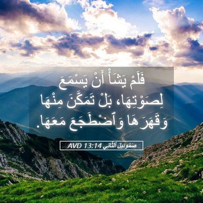 Picture 05 - صَمُوئِيلَ ٱلثَّانِي 13:14 AVD - فَلَمْ يَشَأْ أَنْ - Bible Verse Picture