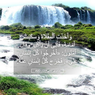 Picture 05 - صَمُوئِيلَ ٱلثَّانِي 13:9 AVD - وَأَخَذَتِ ٱلْمِقْلَاةَ - Bible Verse Picture