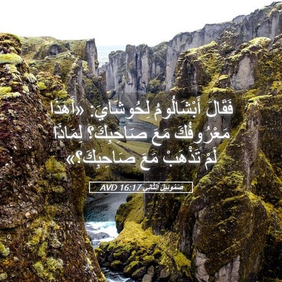 Picture 05 - صَمُوئِيلَ ٱلثَّانِي 16:17 AVD - فَقَالَ أَبْشَالُومُ - Bible Verse Picture