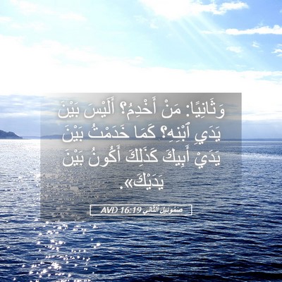 Picture 05 - صَمُوئِيلَ ٱلثَّانِي 16:19 AVD - وَثَانِيًا: مَنْ أَخْدِمُ؟ - Bible Verse Picture