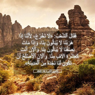 Picture 05 - صَمُوئِيلَ ٱلثَّانِي 18:3 AVD - فَقَالَ ٱلشَّعْبُ: «لَا - Bible Verse Picture