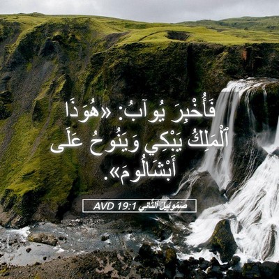 Picture 05 - صَمُوئِيلَ ٱلثَّانِي 19:1 AVD - فَأُخْبِرَ يُوآبُ: - Bible Verse Picture