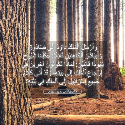 Picture 05 - صَمُوئِيلَ ٱلثَّانِي 19:11 AVD - وَأَرْسَلَ ٱلْمَلِكُ - Bible Verse Picture
