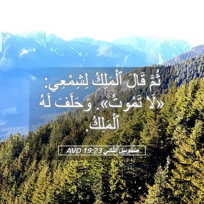 Picture 05 - صَمُوئِيلَ ٱلثَّانِي 19:23 AVD - ثُمَّ قَالَ ٱلْمَلِكُ - Bible Verse Picture