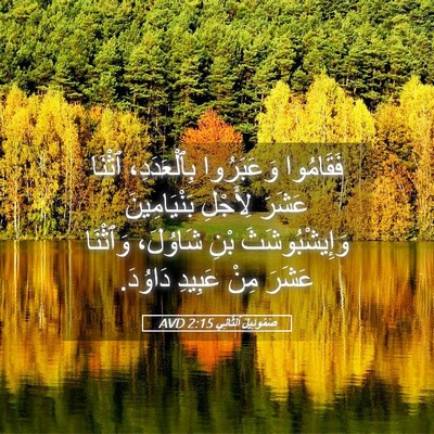 Picture 05 - صَمُوئِيلَ ٱلثَّانِي 2:15 AVD - فَقَامُوا وَعَبَرُوا - Bible Verse Picture