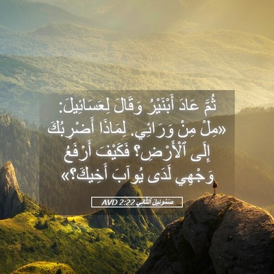Picture 05 - صَمُوئِيلَ ٱلثَّانِي 2:22 AVD - ثُمَّ عَادَ أَبْنَيْرُ - Bible Verse Picture