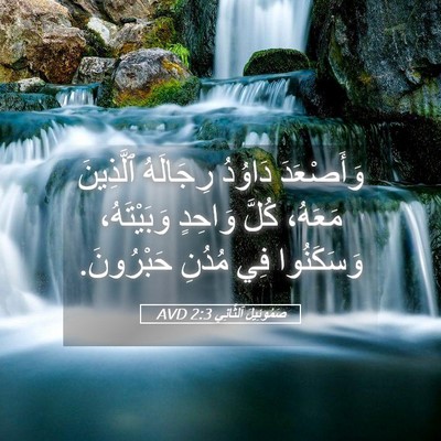 Picture 05 - صَمُوئِيلَ ٱلثَّانِي 2:3 AVD - وَأَصْعَدَ دَاوُدُ - Bible Verse Picture