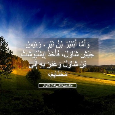 Picture 05 - صَمُوئِيلَ ٱلثَّانِي 2:8 AVD - وَأَمَّا أَبْنَيْرُ بْنُ - Bible Verse Picture