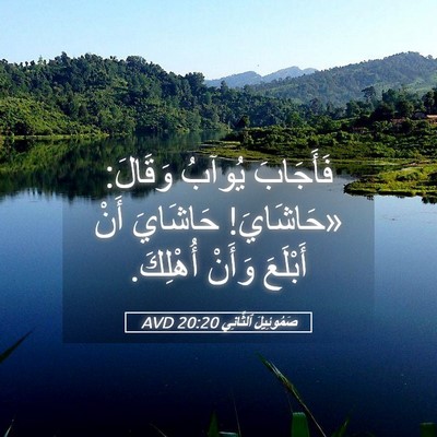 Picture 05 - صَمُوئِيلَ ٱلثَّانِي 20:20 AVD - فَأَجَابَ يُوآبُ وَقَالَ: - Bible Verse Picture