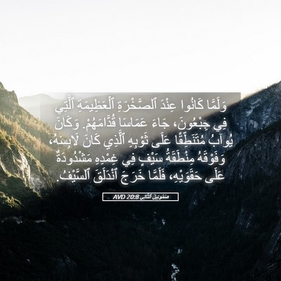 Picture 05 - صَمُوئِيلَ ٱلثَّانِي 20:8 AVD - وَلَمَّا كَانُوا عِنْدَ - Bible Verse Picture