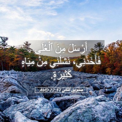 Picture 05 - صَمُوئِيلَ ٱلثَّانِي 22:17 AVD - أَرْسَلَ مِنَ ٱلْعُلَى - Bible Verse Picture