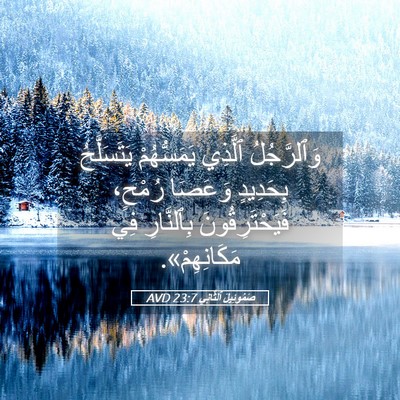 Picture 05 - صَمُوئِيلَ ٱلثَّانِي 23:7 AVD - وَٱلرَّجُلُ ٱلَّذِي - Bible Verse Picture