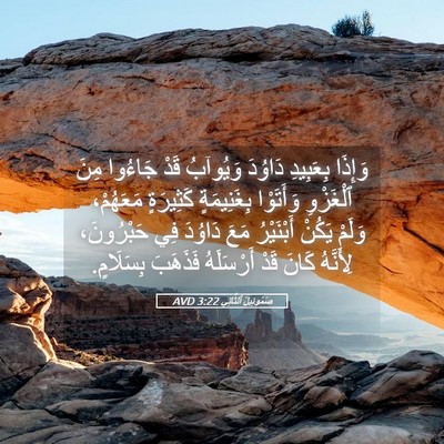 Picture 05 - صَمُوئِيلَ ٱلثَّانِي 3:22 AVD - وَإِذَا بِعَبِيدِ دَاوُدَ - Bible Verse Picture
