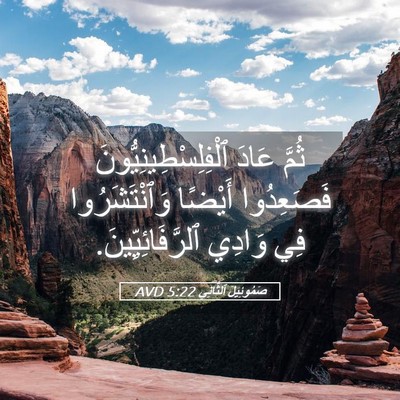 Picture 05 - صَمُوئِيلَ ٱلثَّانِي 5:22 AVD - ثُمَّ عَادَ - Bible Verse Picture