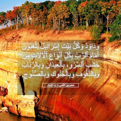 Picture 05 - صَمُوئِيلَ ٱلثَّانِي 6:5 AVD - وَدَاوُدُ وَكُلُّ بَيْتِ - Bible Verse Picture