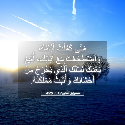 Picture 05 - صَمُوئِيلَ ٱلثَّانِي 7:12 AVD - مَتَى كَمُلَتْ أَيَّامُكَ - Bible Verse Picture